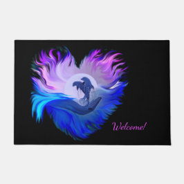 Tapete Golfinhos à Lua, Coração