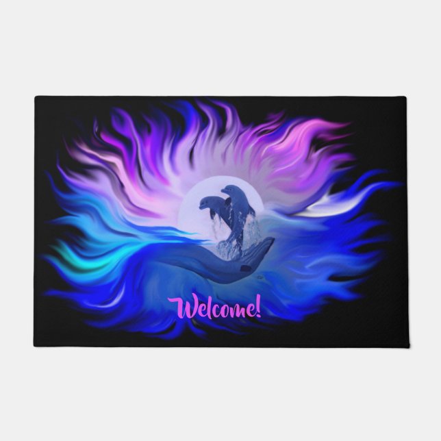 Tapete Golfinhos na Lua (Frente)