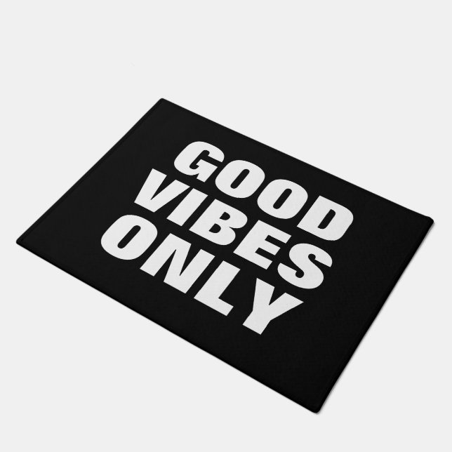 Tapete "Good Vibes Only", divertida e inspiradora citação (Inclinado)