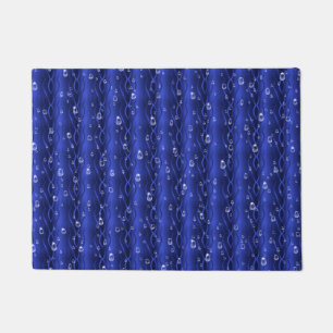 Tapete Gotas de chuva em metal azul
