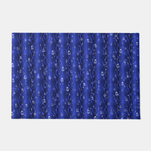 Tapete Gotas de chuva em metal azul