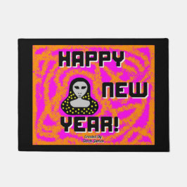 Tapete Graal Ano Novo Deseja Matriz de Portas