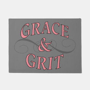 Tapete Grace & Grit em rosa e Cinza
