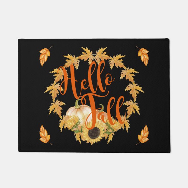Tapete Gráfico Hello Fall Wreath (Frente)