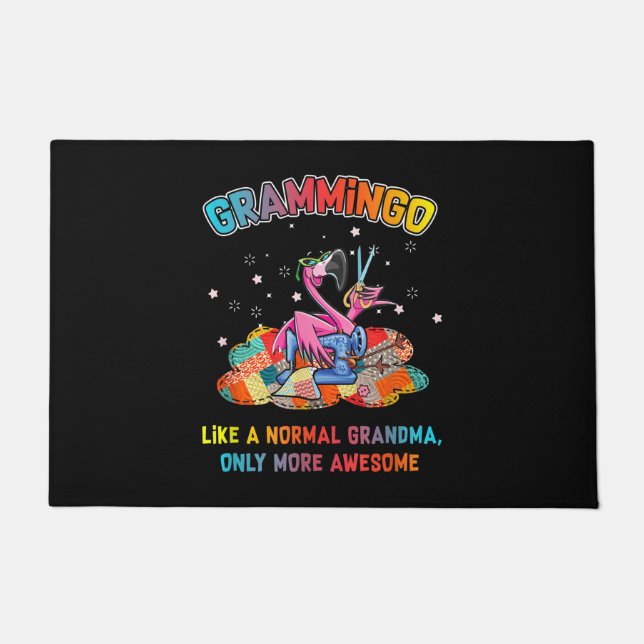Tapete Grammingo Como Uma Colagem Normal Da Avó (Frente)