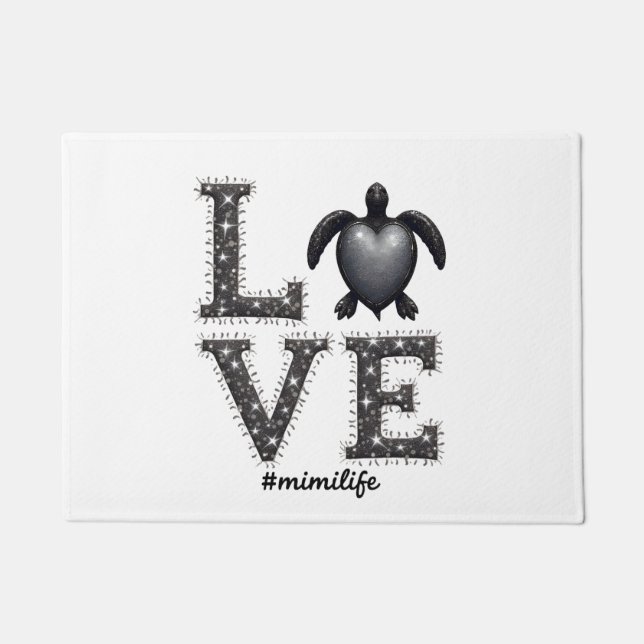 Tapete Grandma Turtle - Love Mimi Life Sea Turtle, Mimi T (Frente)