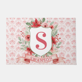 Tapete Grandmillennial Holiday Crest | Christmas Monogram