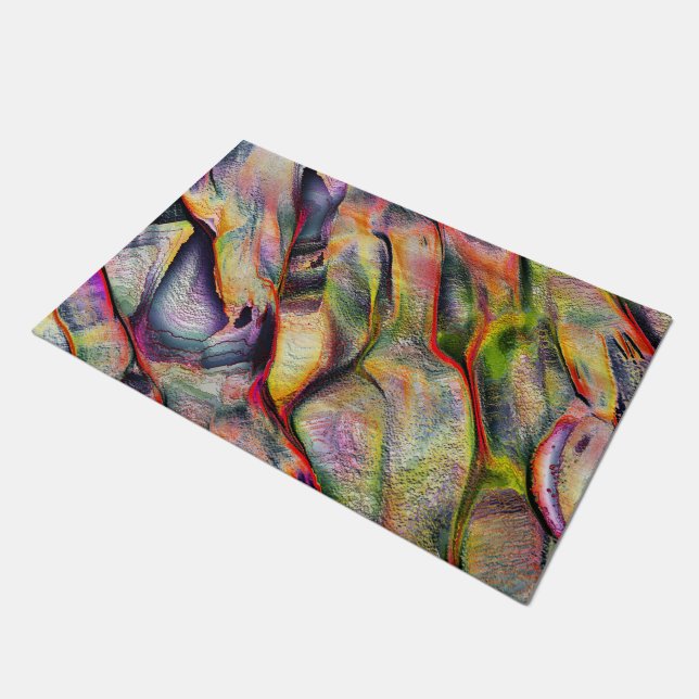 Tapete Gravado com rugosidade e aquarela virtual (Inclinado)