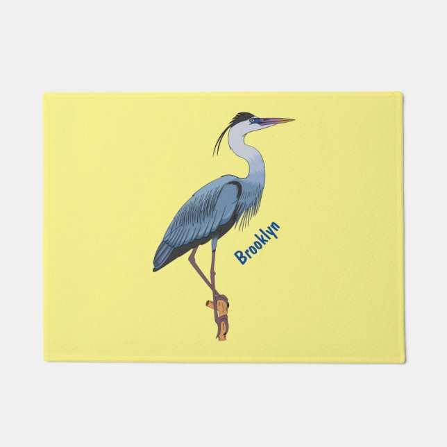 Tapete Great blue heron cartoon illustration (Frente)