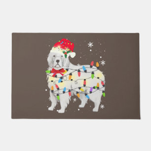 Tapete Great Pyrenees Dog Christmas Light Xmas Mom Dad
