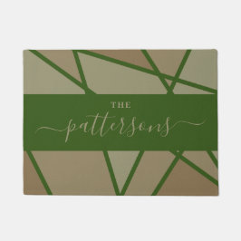 Tapete Green Stained Glass Imitation Welcome Home Family