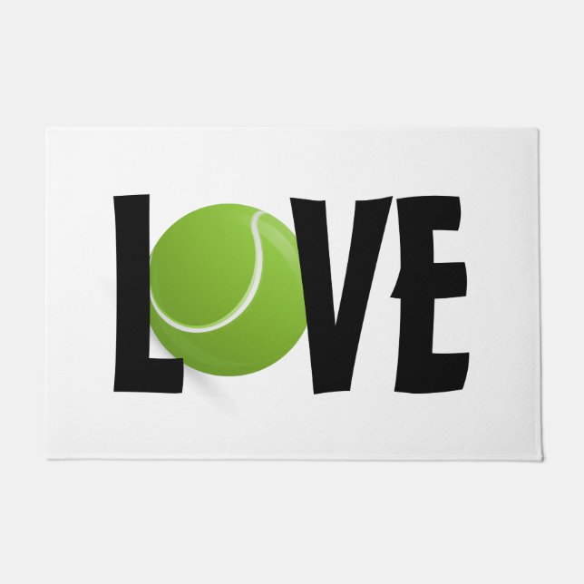 Tapete Green Tênis Ball LOVE (Frente)