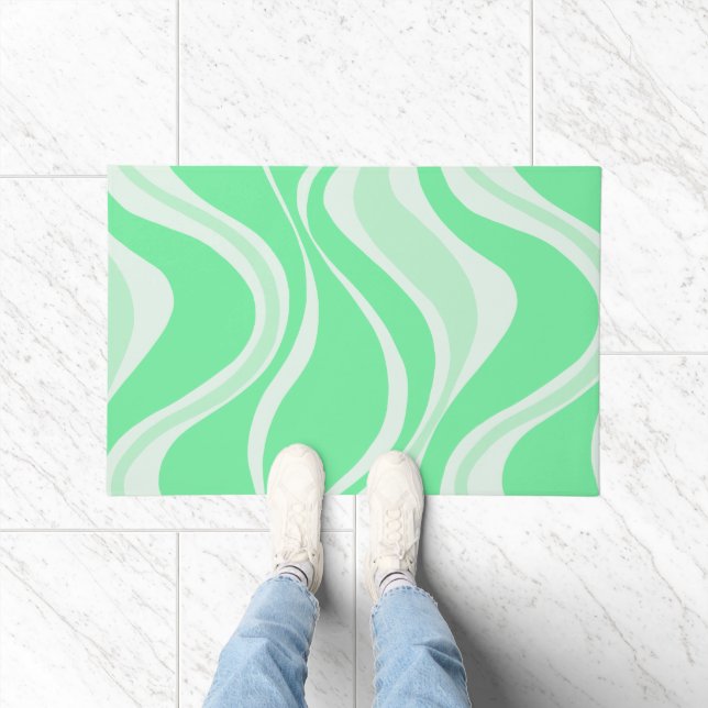 Tapete Green Waves Door Mat (Interior)