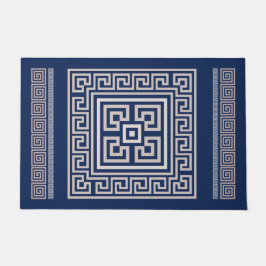 Tapete Grego - Chave grega - Azul e creme