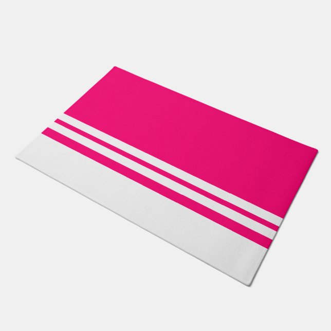 Tapete Grelhas brancas, cor-de-rosa-branca e-fundo, com r (Inclinado)