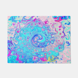 Tapete Groovy Abstrato Retro Robin Ovo Blue Swirl