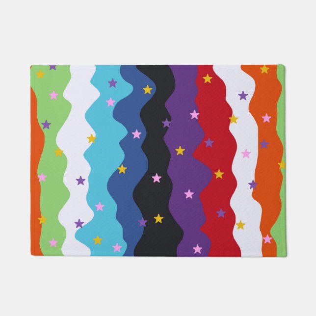 Tapete Groovy Celestial Stripe Abstrato (Frente)