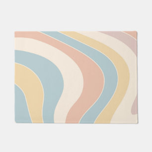 Tapete Groovy pastel retro style waves design