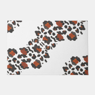 Tapete Grrr Wild Animal Print Oversize Chevron Doormat