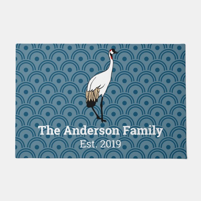 Tapete grua japonesa e ripas | Personalizado (Frente)