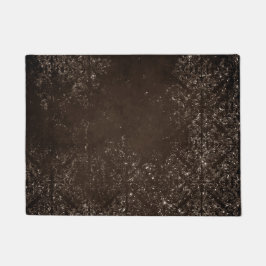 Tapete Grunge de Bronze Glimmery | Rich Brown Glam Damask