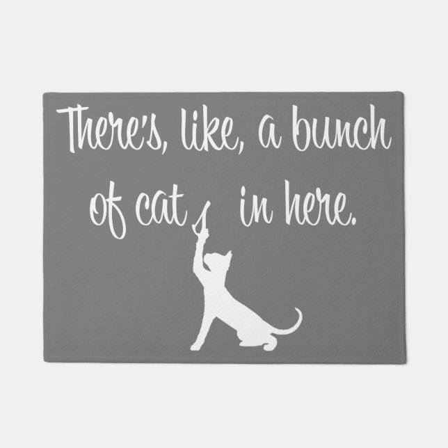 Tapete "Grupo Doormat dos gatos" (Frente)