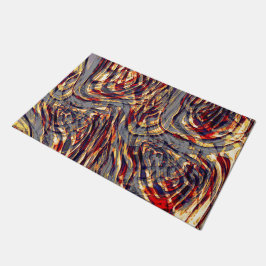 Tapete Guerra às fitas laranja contra o vermelho, sobre a