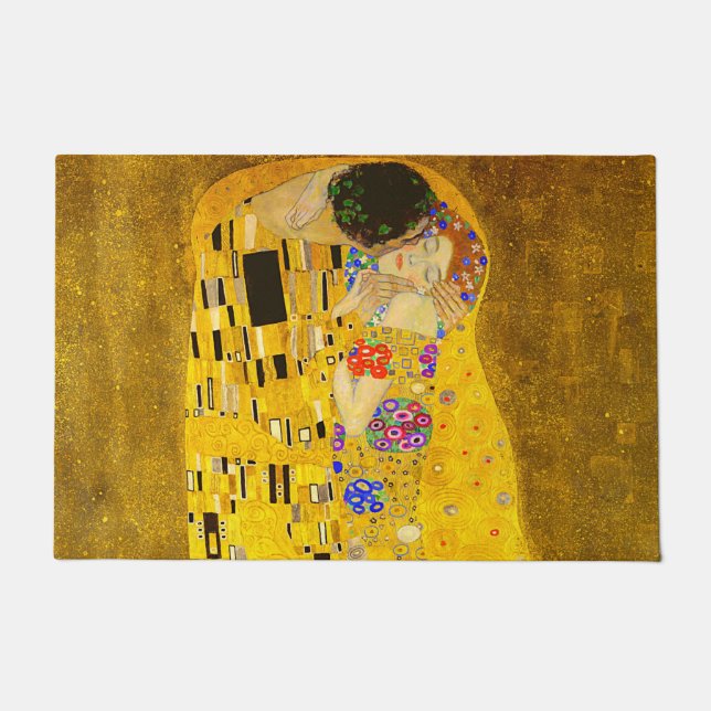 Tapete Gustav Klimt é o famoso quadro Beijo (Frente)