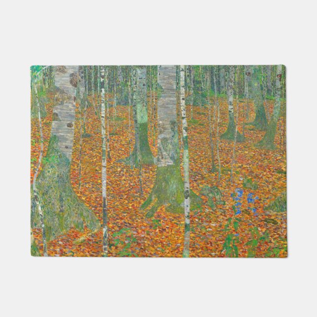 Tapete Gustav Klimt - Floresta Birch (Frente)