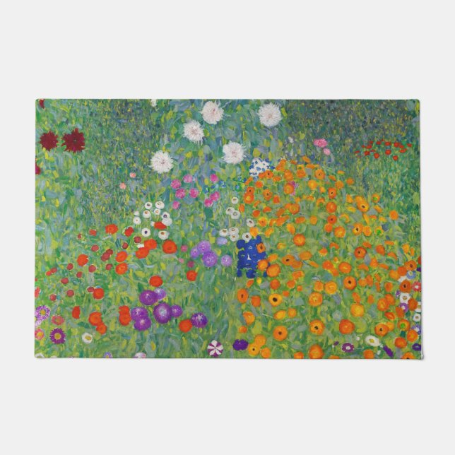 Tapete Gustav Klimt Flower Garden Vintage Art Nouveau (Frente)