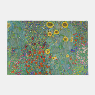 Tapete Gustav Klimt - Jardim do País com Girassóis