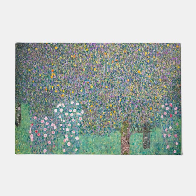 Tapete Gustav Klimt - Rosebushes debaixo das Árvores (Frente)