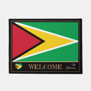 Tapete Guyana & Guyana Flag house mats /esportivos Bem-vi