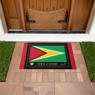 Tapete Guyana & Guyana Flag house mats /esportivos Bem-vi