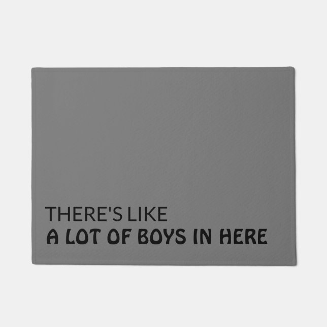 Tapete Há muitos rapazes aqui (Frente)