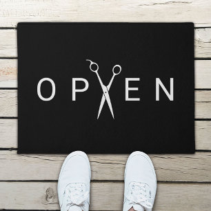 Tapete Hair Salon - Tesoura Minimalista - Aberta