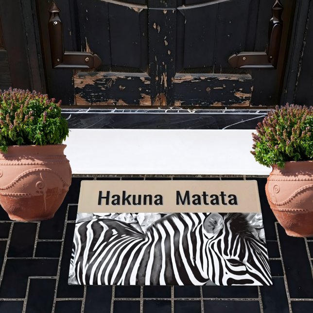 Tapete Hakuna Matata - zebra close up (Criador carregado)