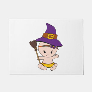 Tapete Halloween Bebê Bruxa Engraçada Presente Grávida Mu
