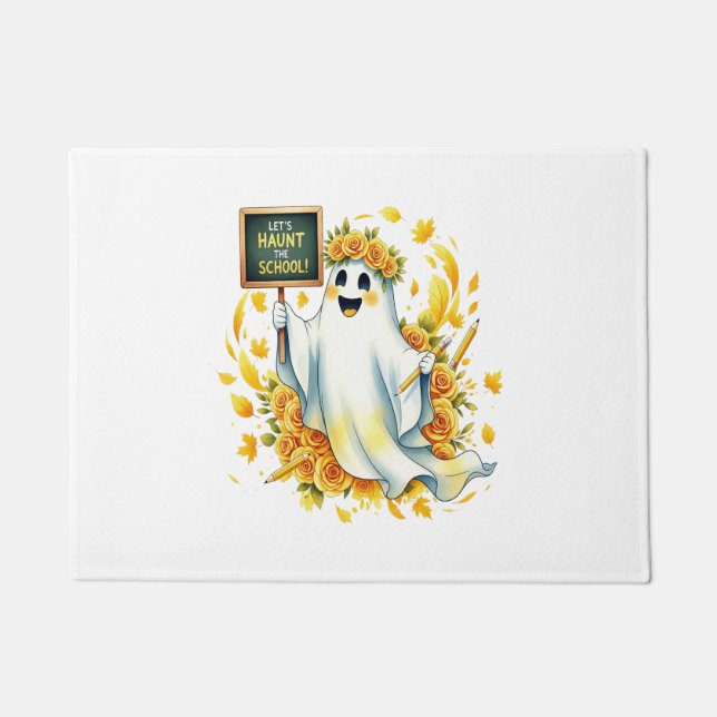 Tapete Halloween da Escola de Hunt Fantasma (Frente)