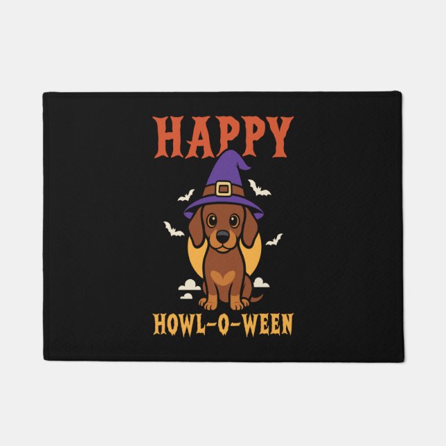 Tapete Halloween Dachshund Dog (Frente)
