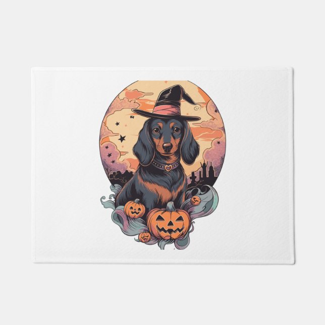 Tapete Halloween Dachshund Sticker (Frente)