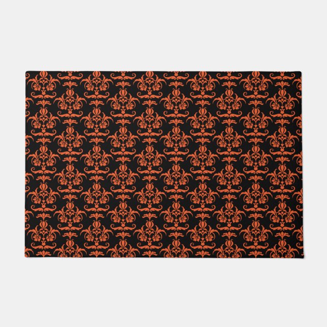 Tapete Halloween Damask No. 1 Doormat (Frente)