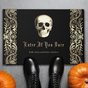 Tapete Halloween do crânio gótico personalizado