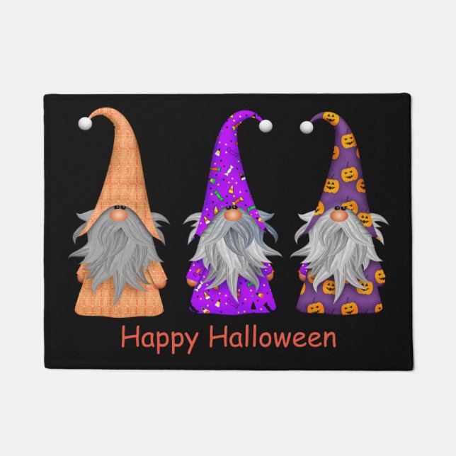 Tapete Halloween Gnomos Doormat (Frente)