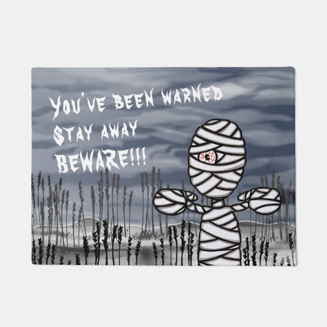 Tapete Halloween Horror Creepy Mummy Doormat (Frente)