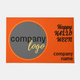 TAPETE HALLOWEEN PUMPKIN ORANGE BUSINESS LOGO BEM-VINDO