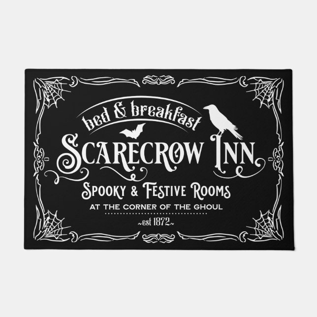 Tapete Halloween Scarecrow Inn Bed e Breve Raven (Frente)
