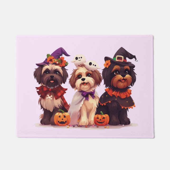 Tapete Halloween Shih Tzu Dogs (Frente)