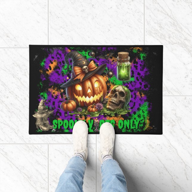 Tapete Halloween Spooky Vibes Apenas Porta Mat (Interior)