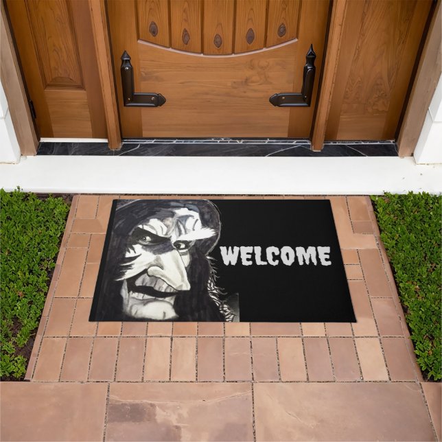 Tapete HALLOWEEN WITCH Door Mat (Ar livre)